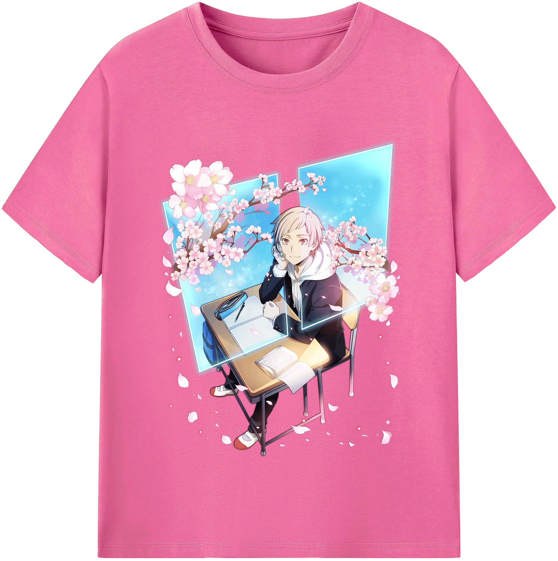 （画像用） 文豪ストレイドッグス Bungo Stray Dogs レディースカジュアルプリントTシャツ（綿100％）